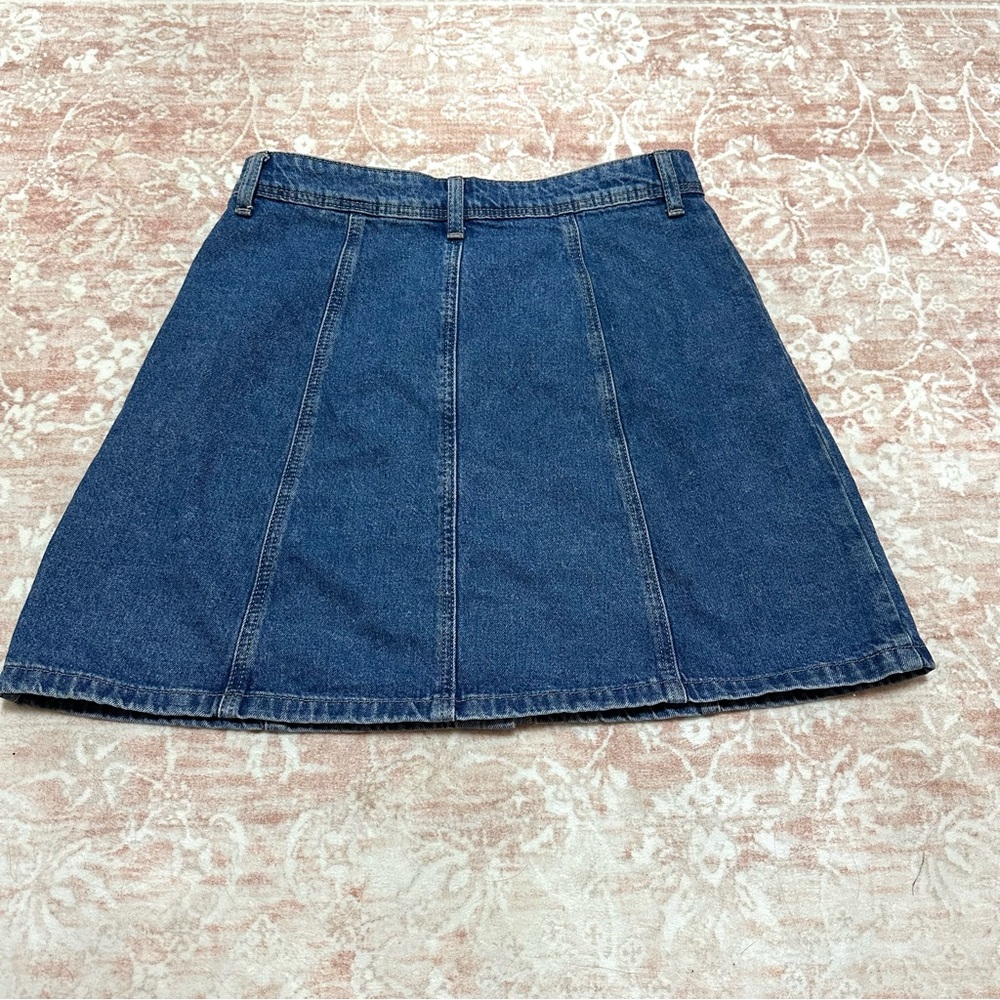 H&M Denim Button Front Skirt - Picture 2 of 6